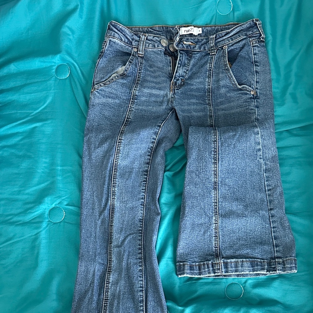 Rue21 Flare & Wide Leg Blue Jeans
